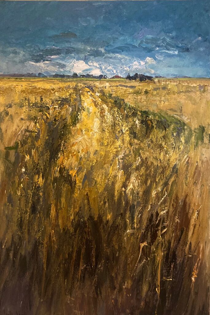 Zomer. Acryl op linnen, 100 bij 150 cm