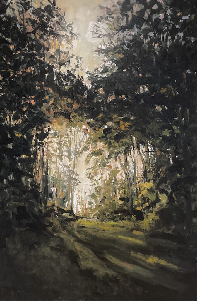 Ambonezenbosje, 2026. Acryl op linnen, 100 bij 150 cm