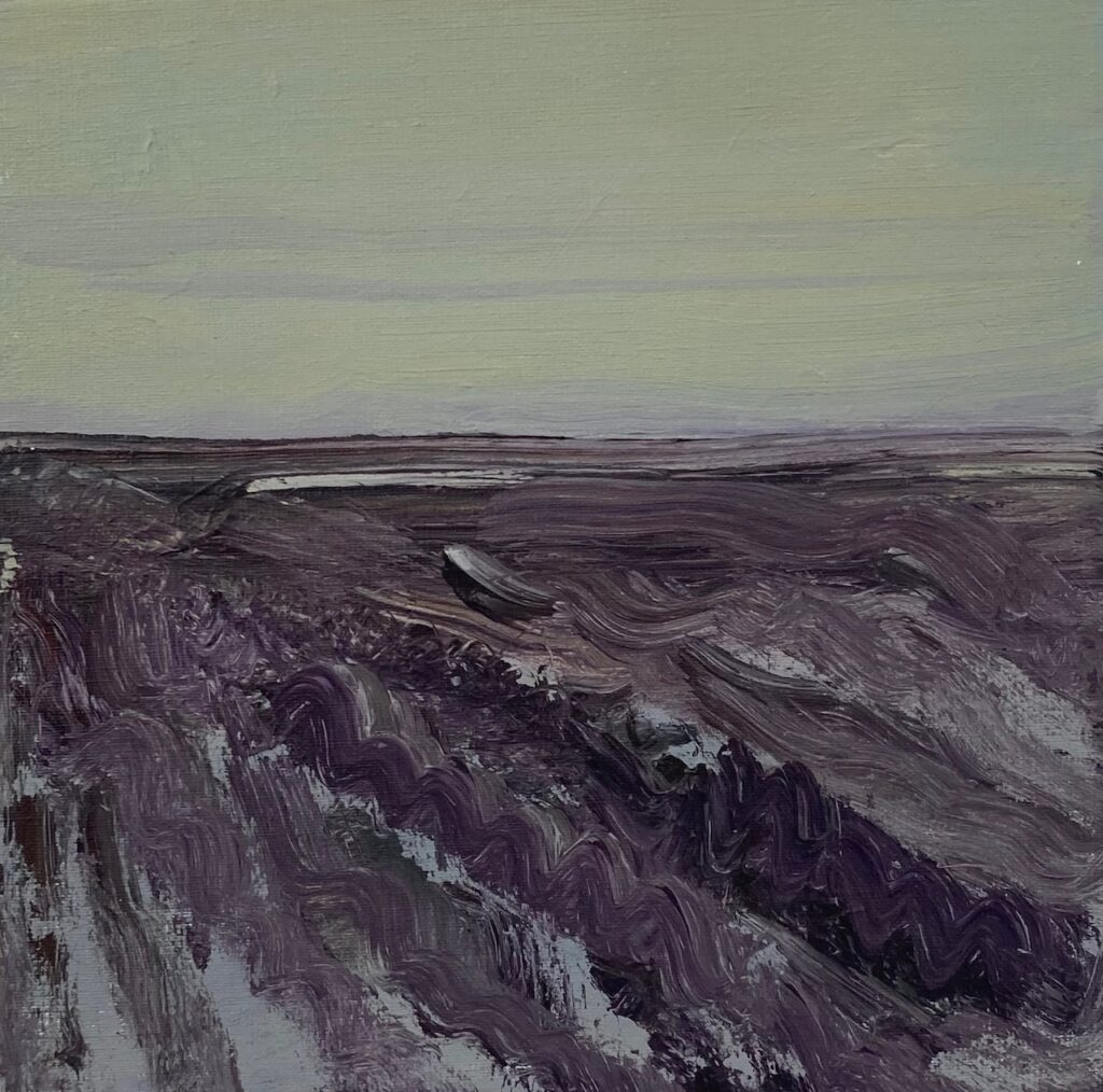 Vorenland, 2026. Acryl op linnen, 30 bij 30 cm