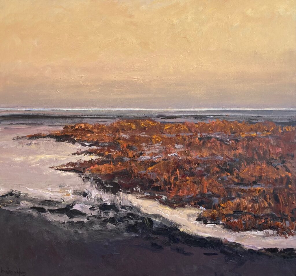 Zeekraal, 2026. Acryl op linnen, 110 bij 110 cm